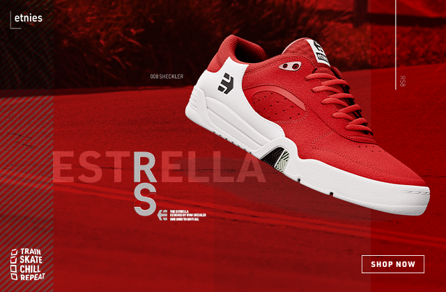 Etnies Estrella Skate Shoes - red/white